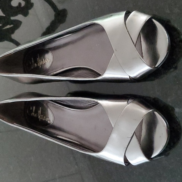 cole haan nike air peep toe wedge